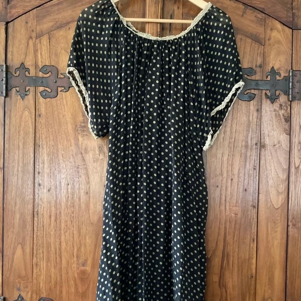 Magnolia pearl polka dot silk dress